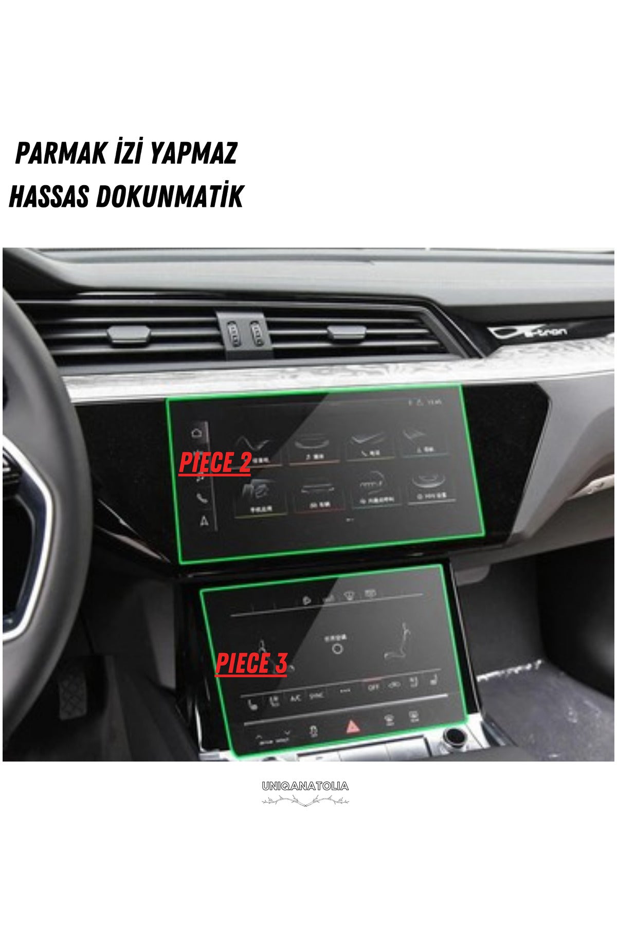 Audi Q8 2025 Hayalet Gösterge Ve Multimedya Çift Ekran Uyumlu Nano Ekran Koruyucu