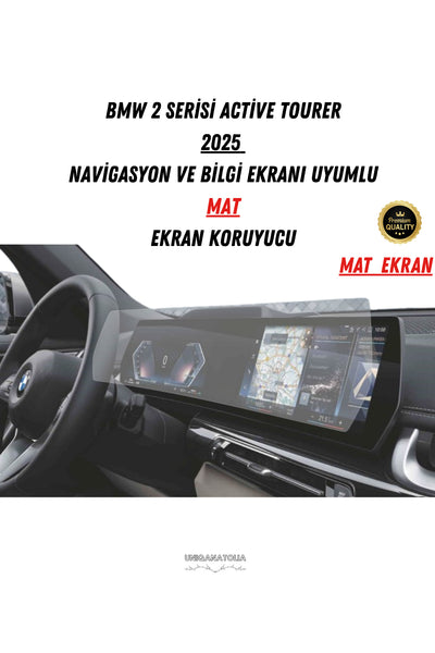Bmw 2 Serisi Active Tourer 2025 Navigasyon Ve Bilgi Ekran Uyumlu Mat Ekran Koruyucu