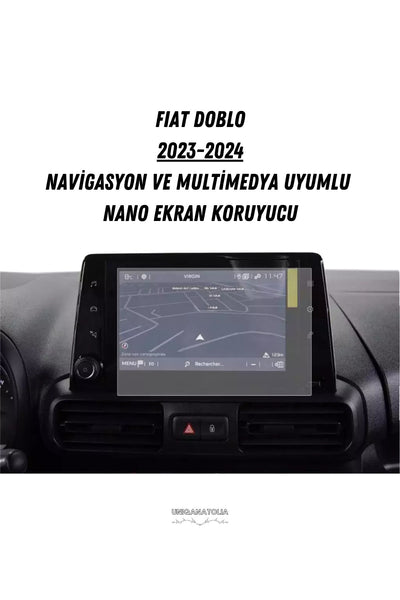 Fıat Doblo 2023-2024 Navigasyon ve Multimedya Uyumlu Nano Ekran Koruyucu