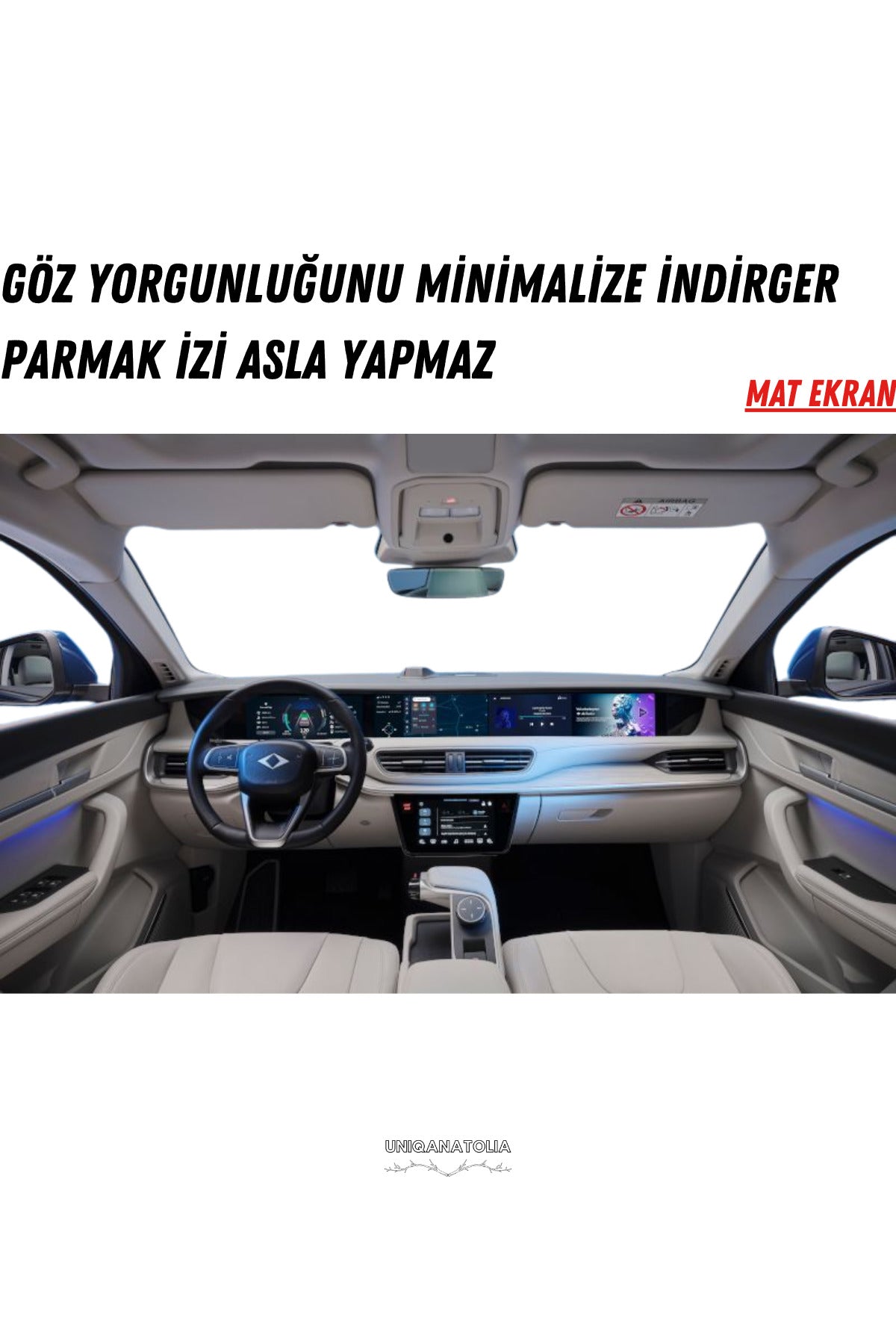 Togg T10F Bilgi Ekran Ve Multimedya Uyumlu Set Mat Ekran Koruyucu