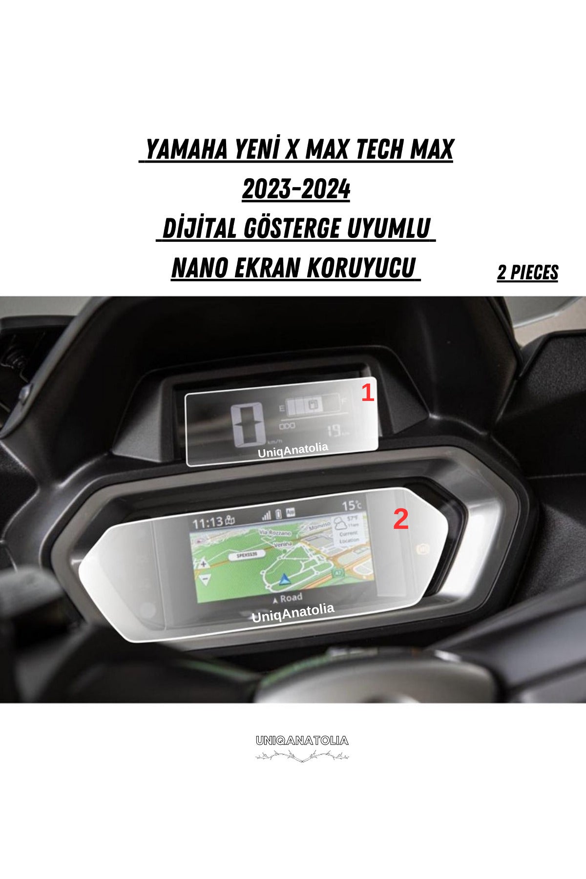 Yamaha X Max 250 Gösterge Uyumlu Nano Ekran Koruyucu 2018-2023