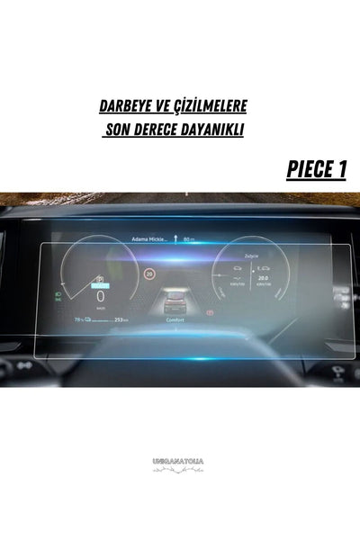 Renault Megane E-tech 2022 2023 Multimedya Ve Gösterge Panel Uyumlu Nano Ekran Koruyucu