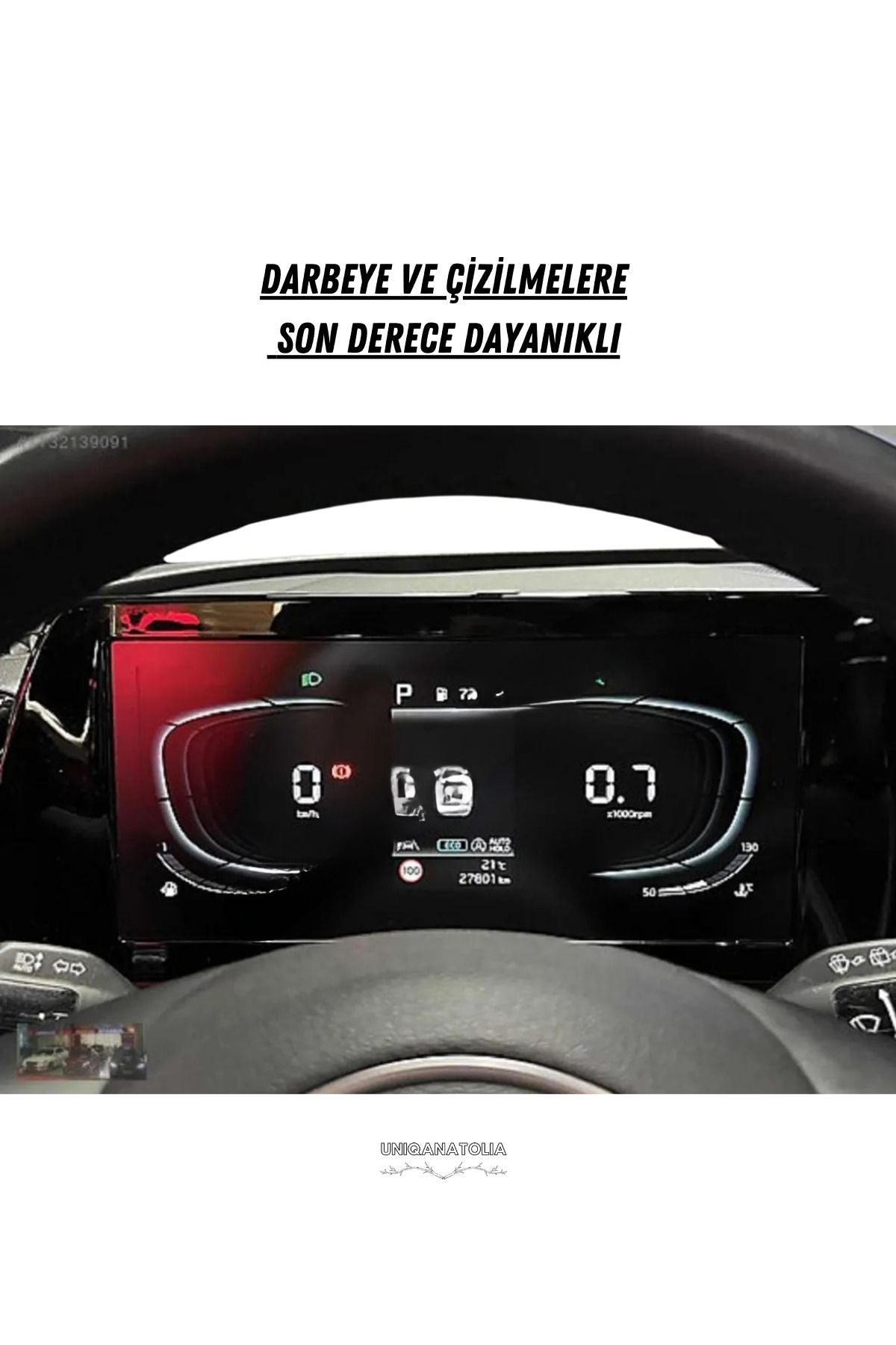 Kia Sportage 2020 2021 2022 8 İnç Hayalet Gösterge Uyumlu Nano Ekran Koruyucu