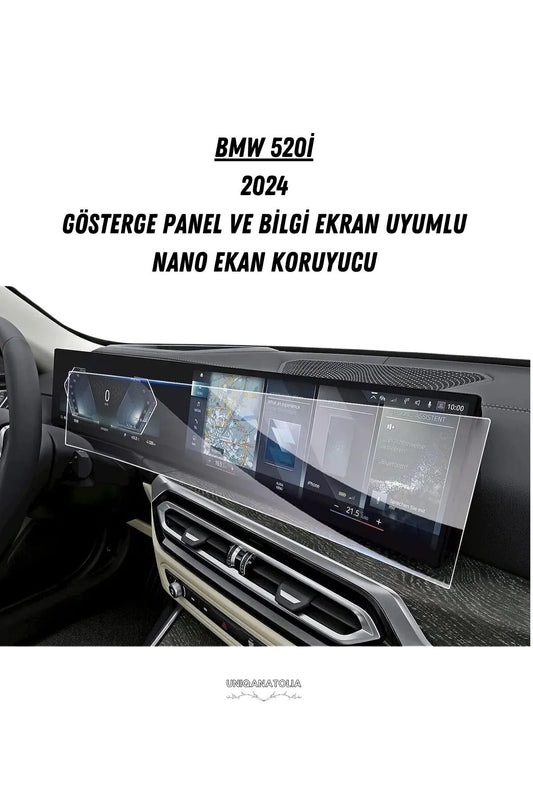 Bmw 520i 2024 Dijital Gösterge ve Multimedya Uyumlu Nano Ekran Koruyucu