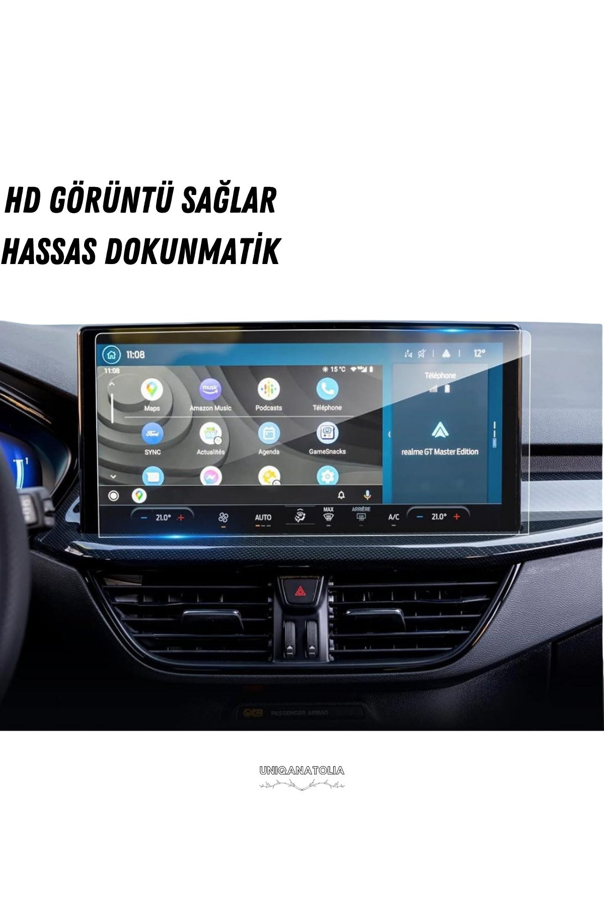 Ford Focus 2025 Navigasyon ve Multimedya Uyumlu Nano Ekran Koruyucu