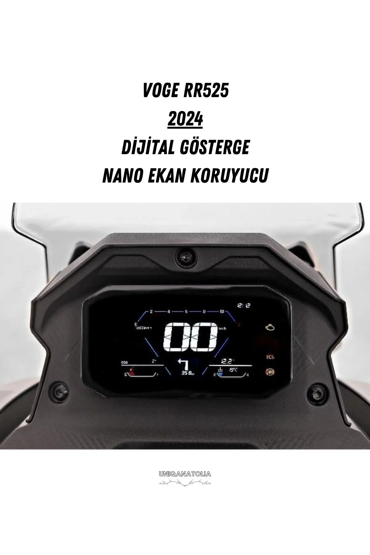 Voge 525 DSX 2023-2024 Dijital Gösterge Uyumlu Mat Ekran Koruyucu