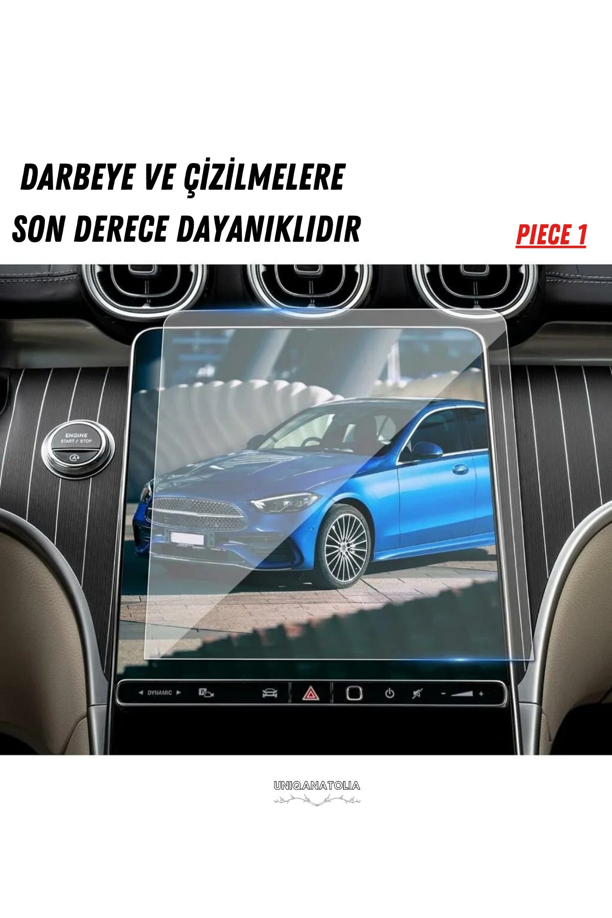 Mercedes GLC 180 2025 Hayalet Gösterge ve Multimedya Uyumlu Set Nano Ekran Koruyucu