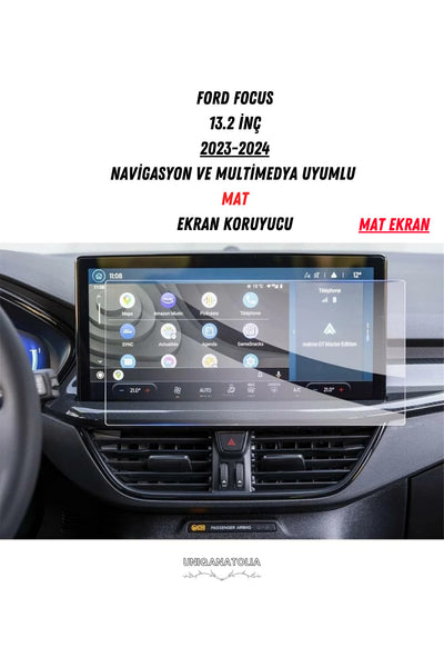 Ford Focus 2023-2024 Navigasyon ve Multimedya Uyumlu Mat Ekran Koruyucu