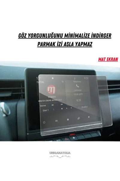 Clio 5 Easy Link 2023-2024 Navigasyon ve Multimedya Uyumlu Mat Ekran Koruyucu