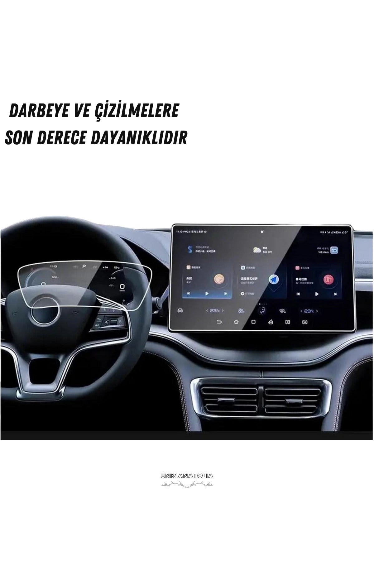 BYD SEAL U DM-İ 2024-2025 Hayalet Gösterge ve Multimedya Uyumlu Set Nano Ekran Koruyucu