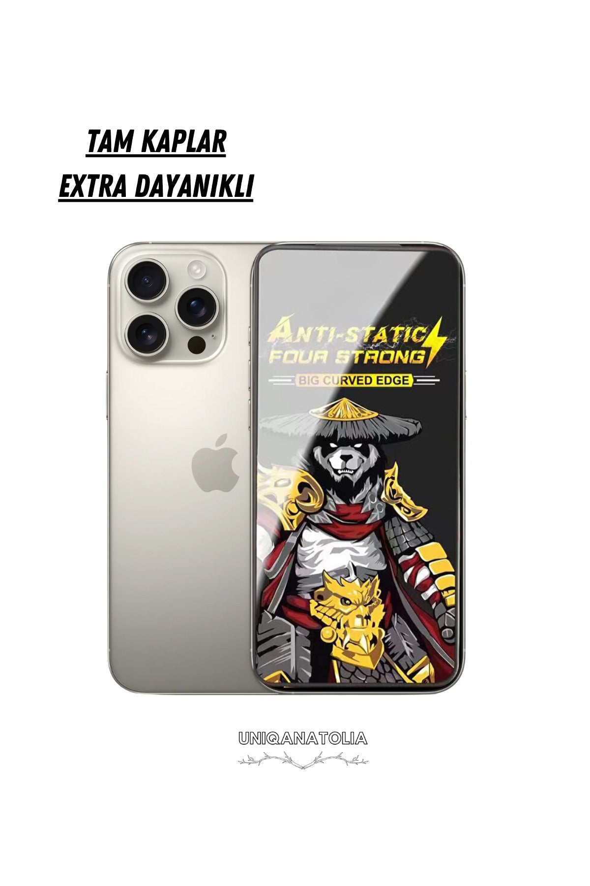 iPhone 16 Pro Max Anti-Static 3D Toz Tutmayan Kırılmaz Ekran Koruyucu