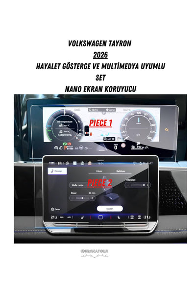 Volkswagen Tayron 2026 Hayalet Gösterge Ve Multimedya Uyumlu Set Nano Ekran Koruyucu