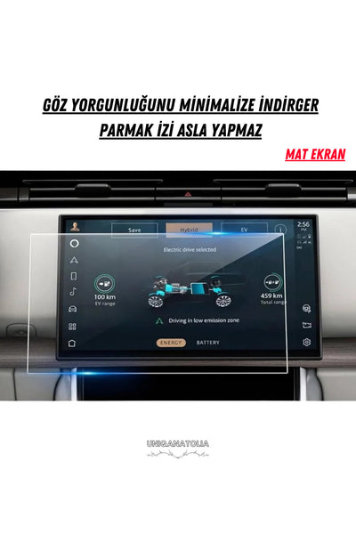 Range Rover 2025 Evoque Navigasyon ve Multimedya Uyumlu Mat Ekran Koruyucu