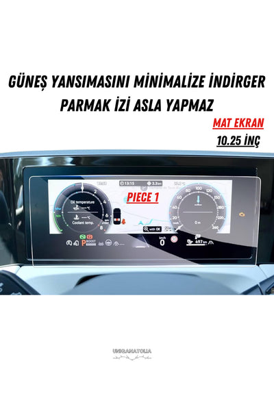 Volkswagen Tayron 2024 Hayalet Gösterge Ve Multimedya Uyumlu Set Mat Ekran Koruyucu