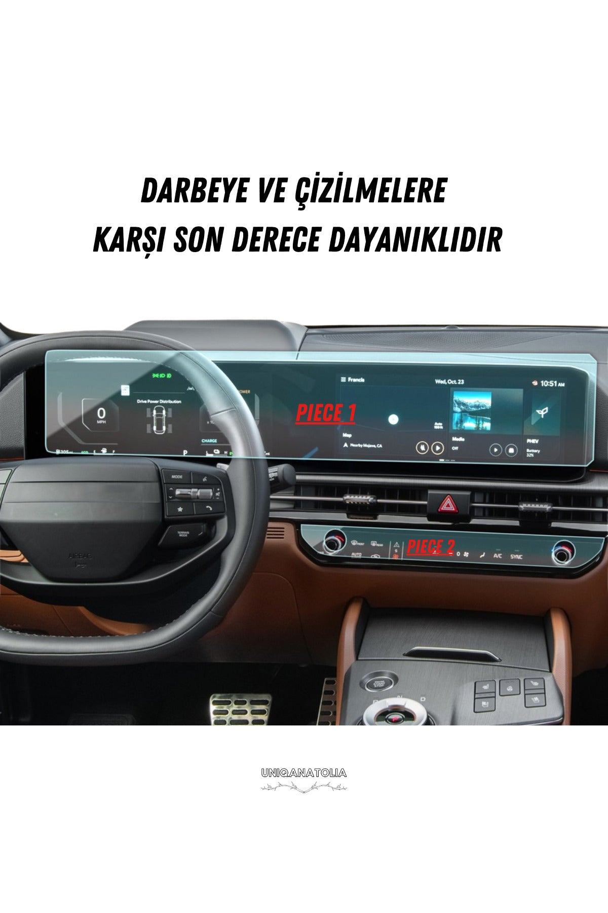 Kia Sportage Makyajlı 2025-2026 Multimedya ve Klima Konsol Uyumlu Nano Ekran Koruyucu