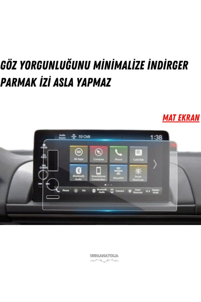 Honda Civic Elegance 2025 Navigasyon ve Multimedya Uyumlu Mat Ekran Koruyucu