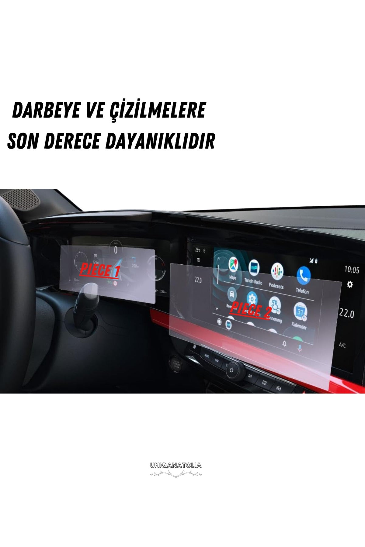 Opel Mokka 2025 Hayalet Gösterge ve Multimedya Uyumlu Set Nano Ekran Koruyucu