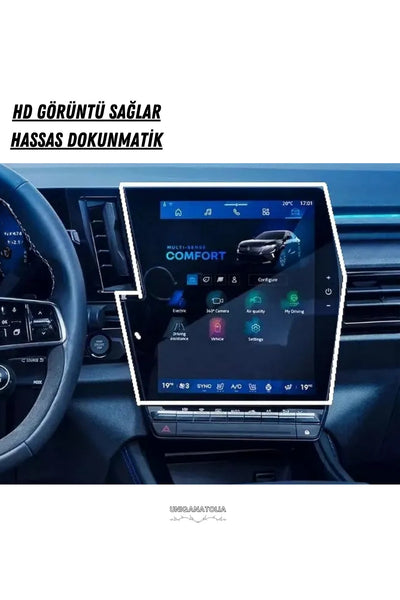 Renault Austral 2025 Navigasyon ve Multimedya Uyumlu Nano Ekran Koruyucu