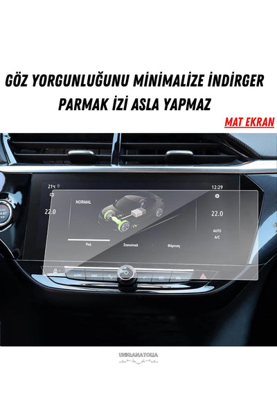 Opel Corsa 2025 Navigasyon ve Multimedya Uyumlu Mat Ekran Koruyucu