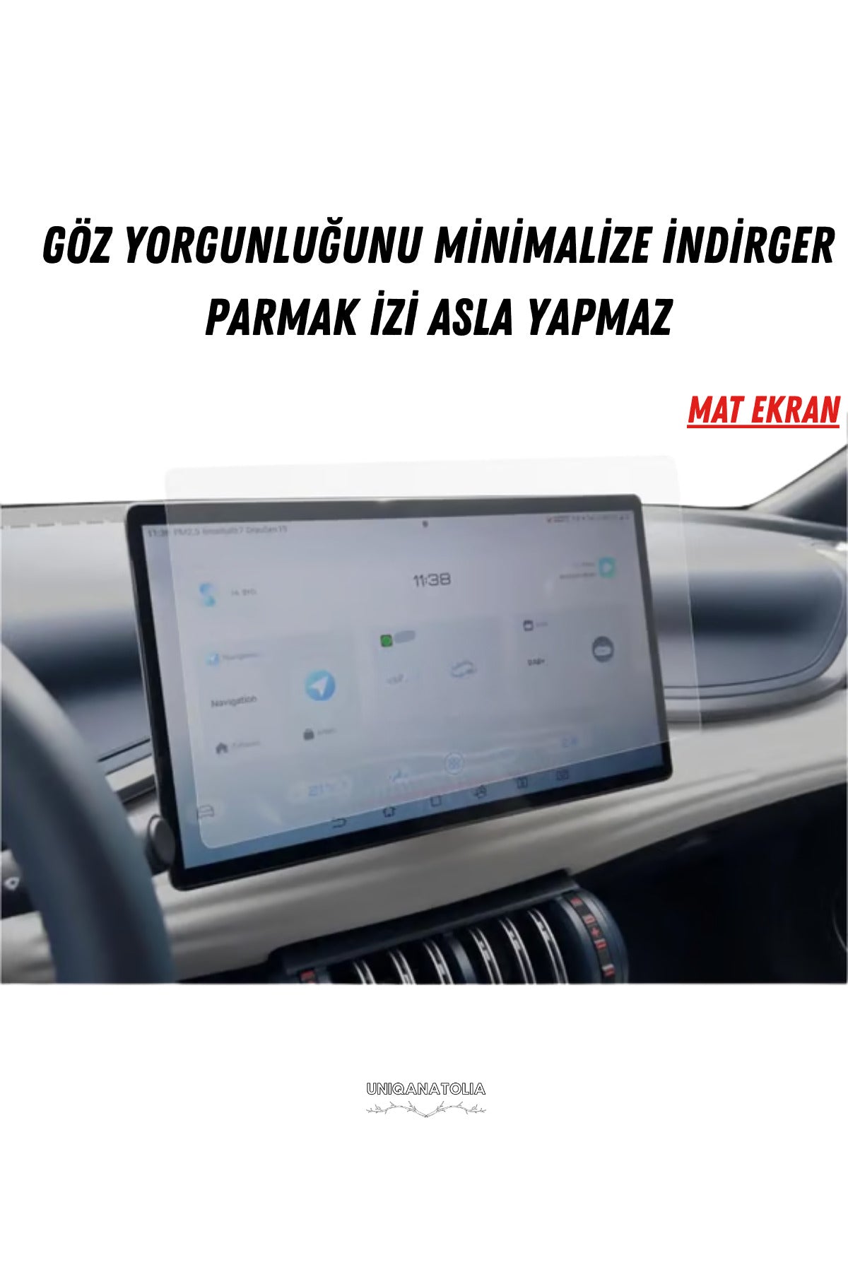 BYD Atto 2 Comford 2025 Multimedya Uyumlu Mat Ekran Koruyucu