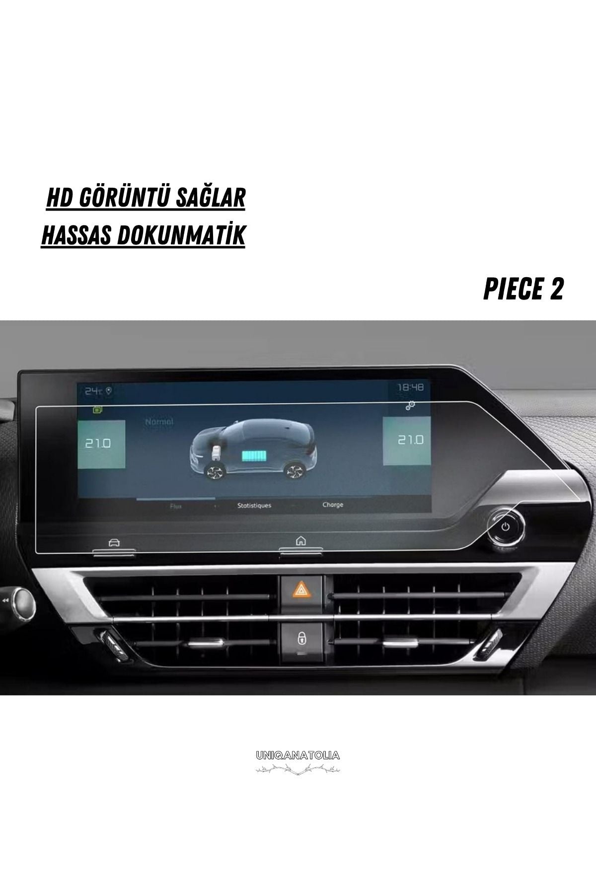 Citroen C4x 10 İnç 2024 Hayalet Gösterge ve Multimedya Uyumlu Nano Ekran Koruyucu