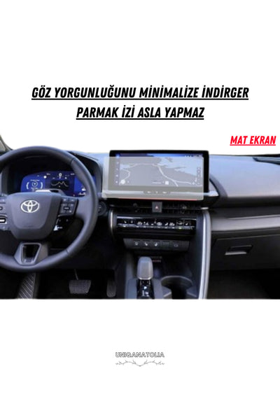 Toyota Yeni C-HR 2023-2024 Navigasyon ve Multimedya Uyumlu Mat Ekran Koruyucu