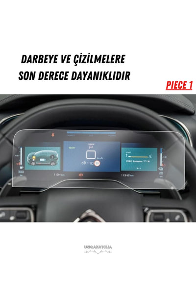 Citroen C5 Aircross 2026 Hayalet Gösterge ve Multimedya Uyumlu Set Nano Ekran Koruyucu