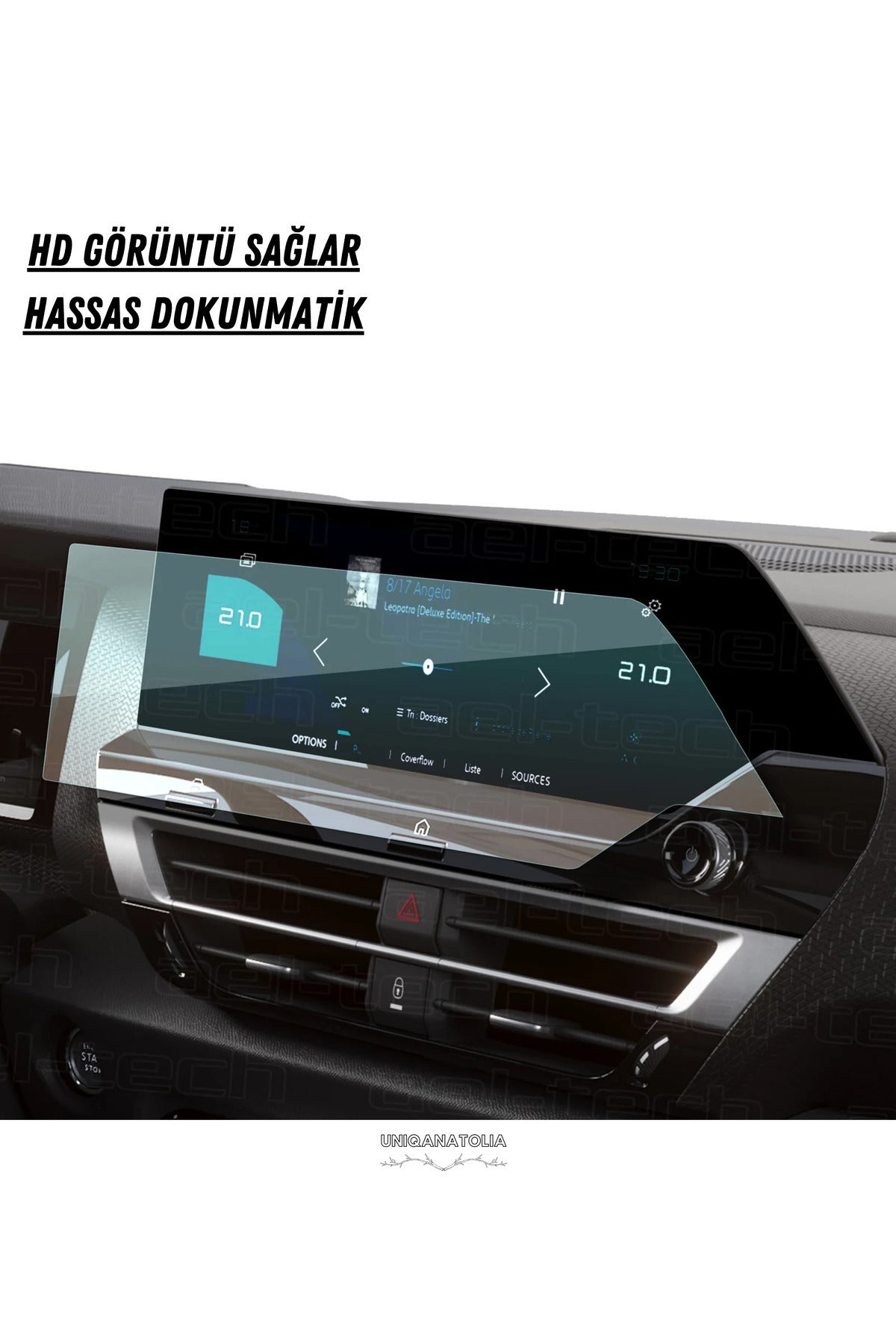 Citroen C4 X-C4 X Max 2025 Navigasyon ve Multimedya Uyumlu Nano Ekran Koruyucu