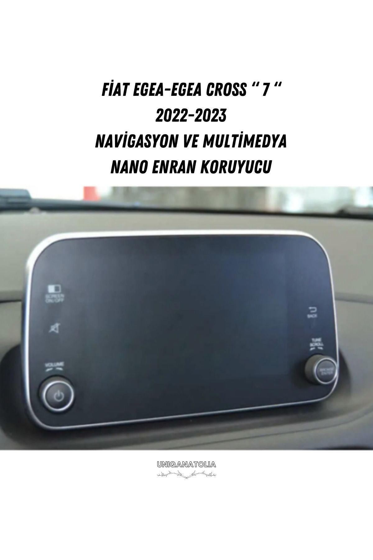 Fiat Egea - Egea Cross 7" Multimedya Nano Ekran Koruyucu