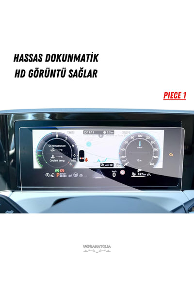 Volkswagen Tiguen R Line 2025 Hayalet Gösterge ve Multimedya Uyumlu Nano Ekran Koruyucu