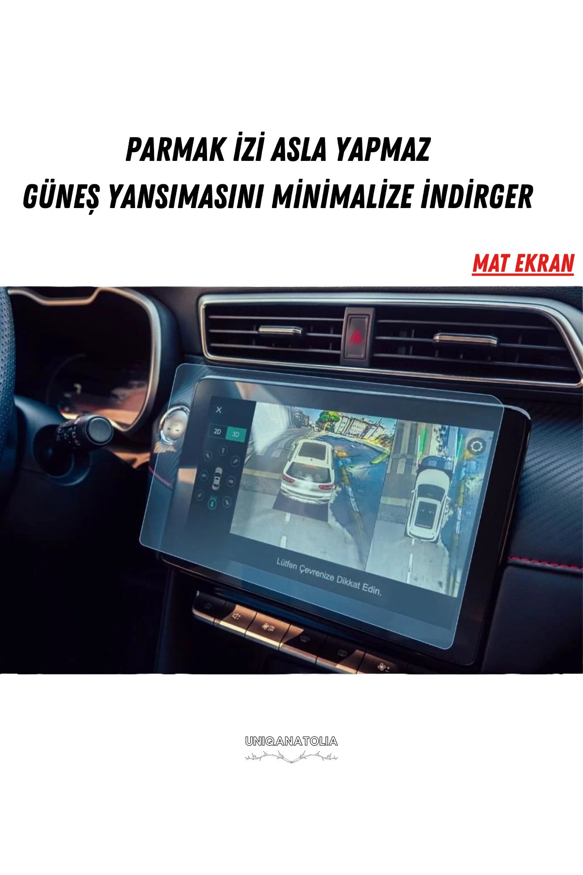 MG SZ 2023 Navigasyon ve Multimedya Uyumlu Mat Ekran Koruyucu