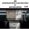 Tesla Model 3 ve Model Y Navigasyon ve Multimedya Uyumlu Mat Ekran Koruyucu
