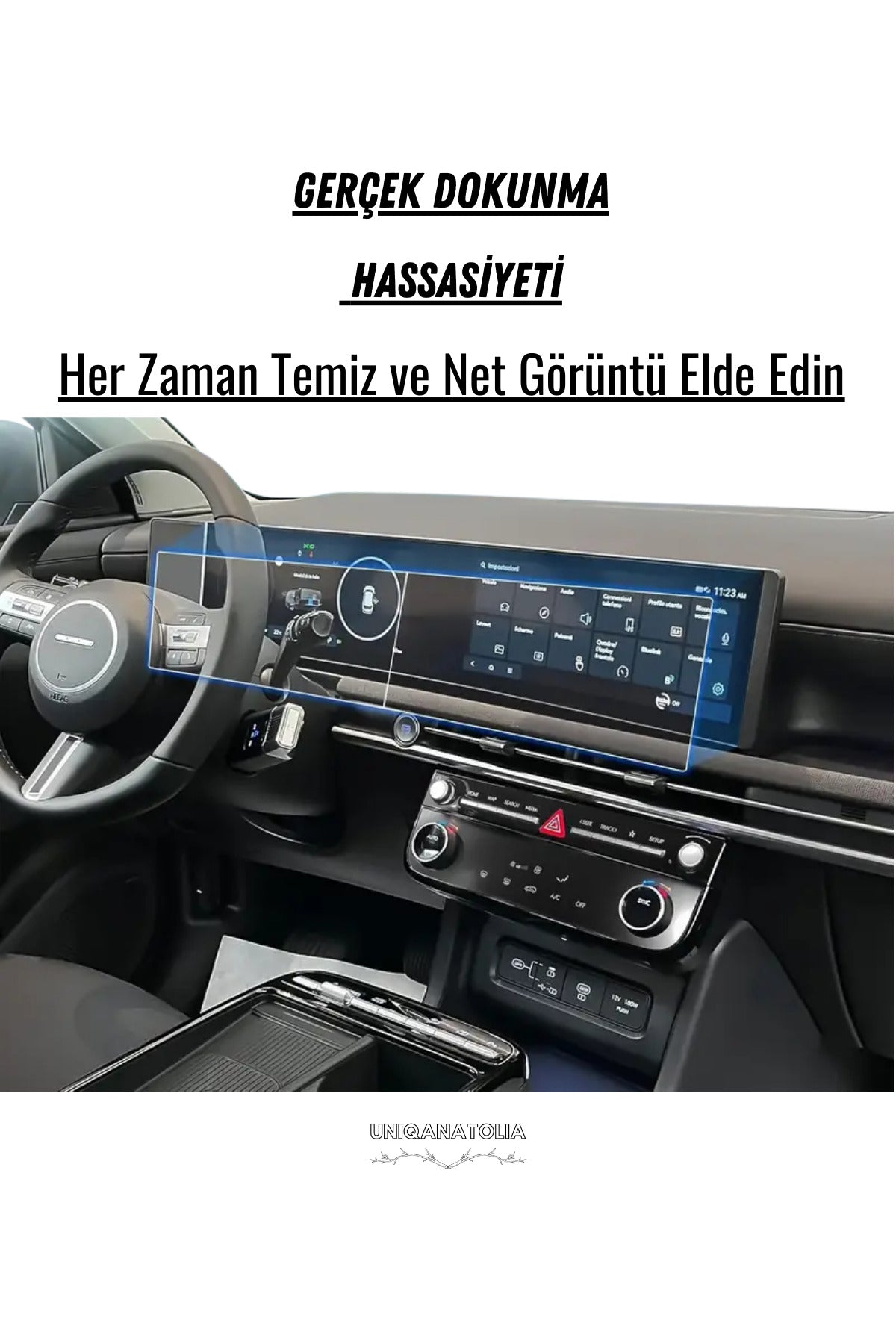 Hyundai Yeni Tucson 2025 Gösterge Panel ve Bilgi Ekranı Uyumlu Nano Ekran Koruyucu