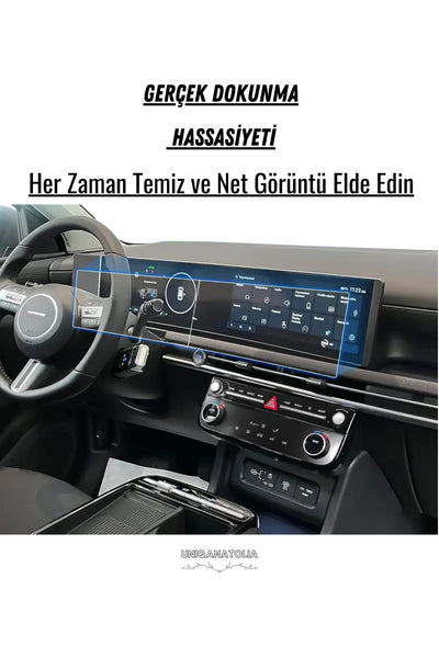 Hyundai Yeni Tucson 2025 Gösterge Panel ve Bilgi Ekranı Uyumlu Nano Ekran Koruyucu