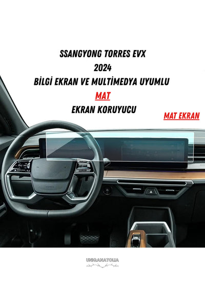 SsangYong Torres 2023-2024 Navigasyon ve Multimedya Uyumlu Nano Ekran Koruyucu