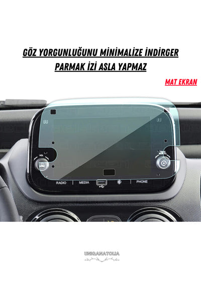Fiat Fiorina 7 İnç Navigasyon ve Multimedya Uyumlu Mat Ekran Koruyucu