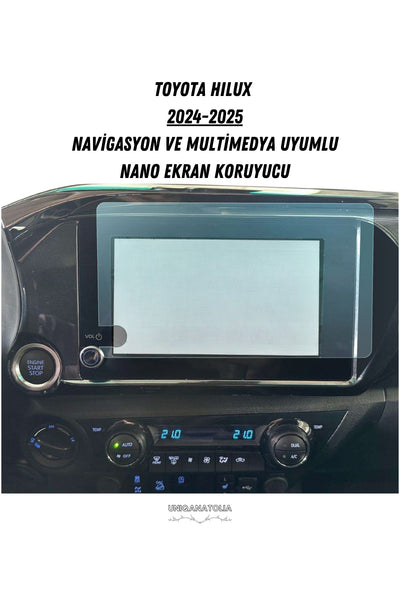 Toyota Hilux 2024-2025 Navigasyon ve Multimedya Uyumlu Mat Ekran Koruyucu