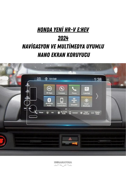 Honda Yeni HR-V e:HEV 2024 Navigasyon ve Multimedya Uyumlu Nano Ekran Koruyucu