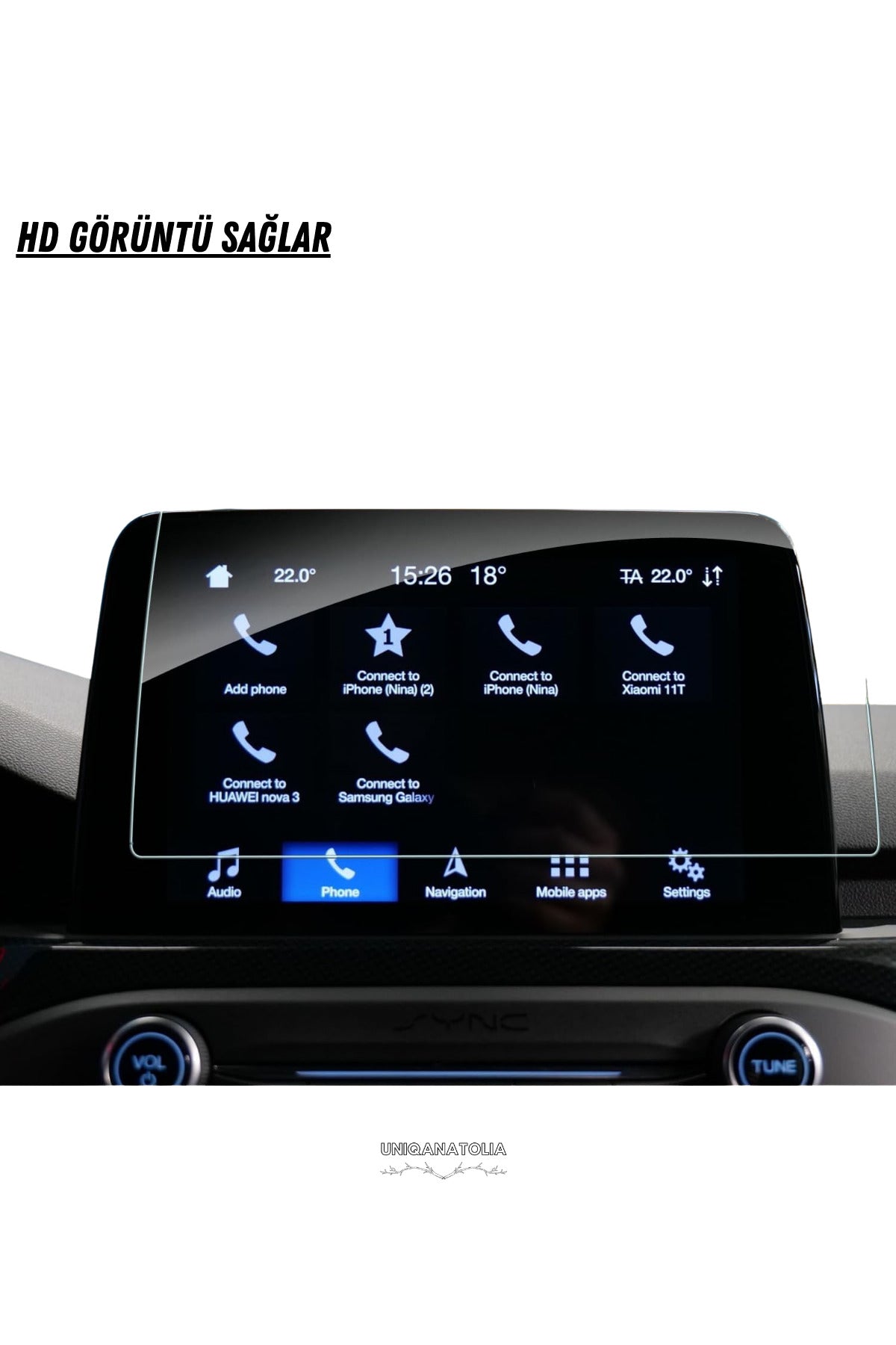 Ford Kuga 2020-2023 Navigasyon ve Multimedya Uyumlu Nano Ekran Koruyucu