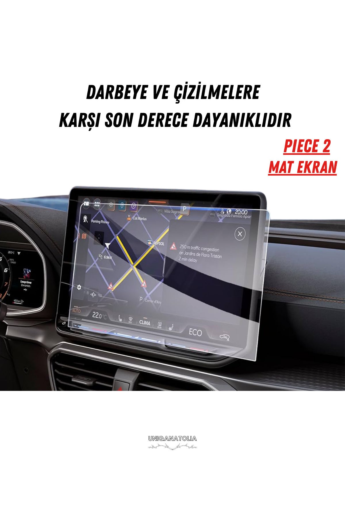 Cupra Formentor 2025 Hayalet Gösterge ve Multimedya Uyumlu Mat Ekran Koruyucu
