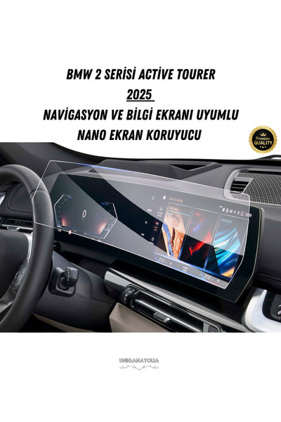 Bmw 2 Serisi Active Tourer 2025 Navigasyon Ve Bilgi Ekran Uyumlu Nano Ekran Koruyucu