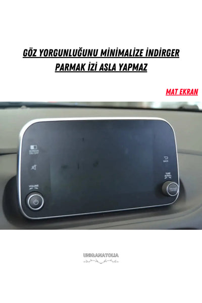Fiat Egea-Egea Cross 2022-2023 Navigasyon ve Multimedya Uyumlu Mat Ekran Koruyucu
