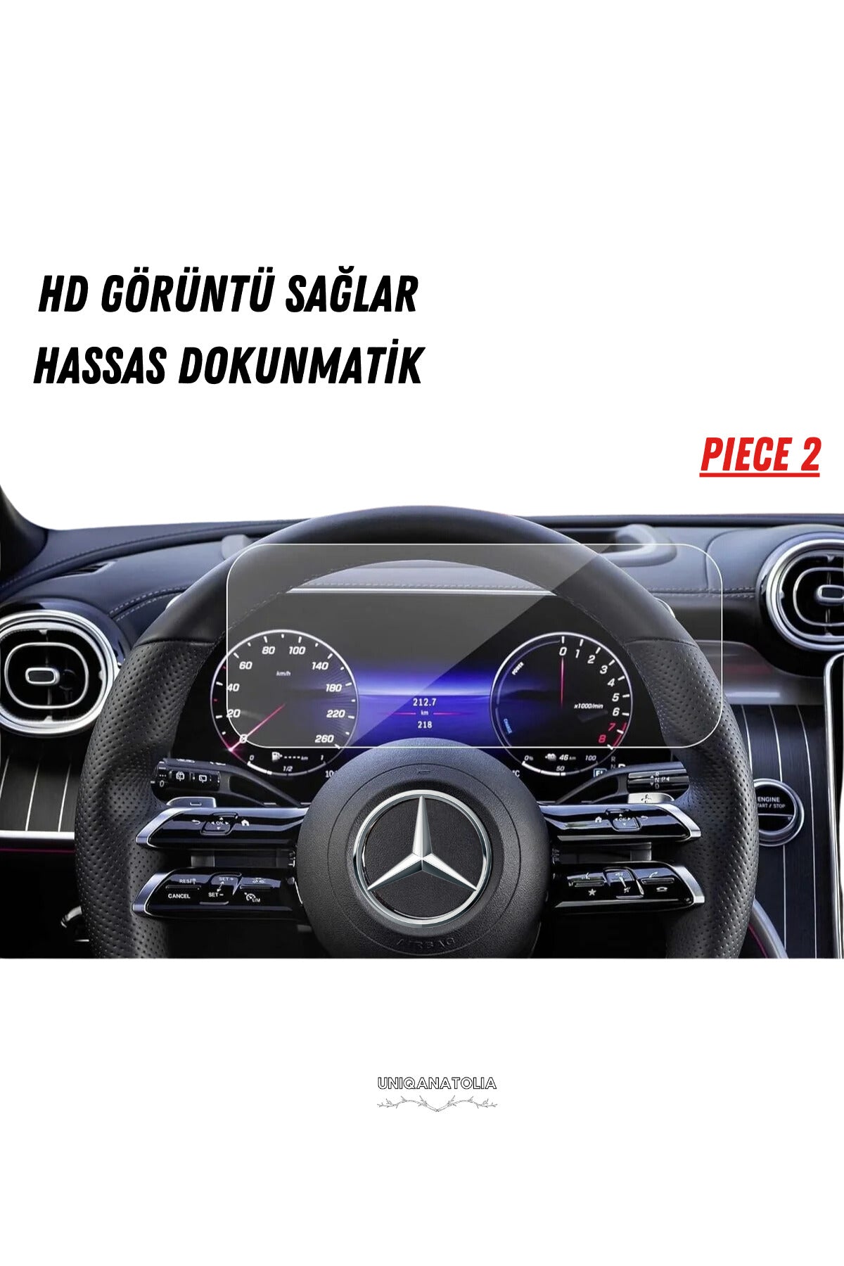 Mercedes GLC 180 2025 Hayalet Gösterge ve Multimedya Uyumlu Set Nano Ekran Koruyucu