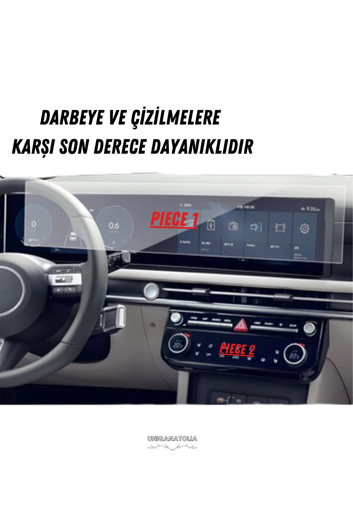 Hyundai Tucson 2026 Hayalet ve Bilgi Ekran Uyumlu Set Nano Ekran Koruyucu