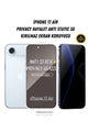 iPhone 17 Air Anti-Static 3D Prıvacy Hayalet Toz Tutmayan Kırılmaz Ekran Koruyucu