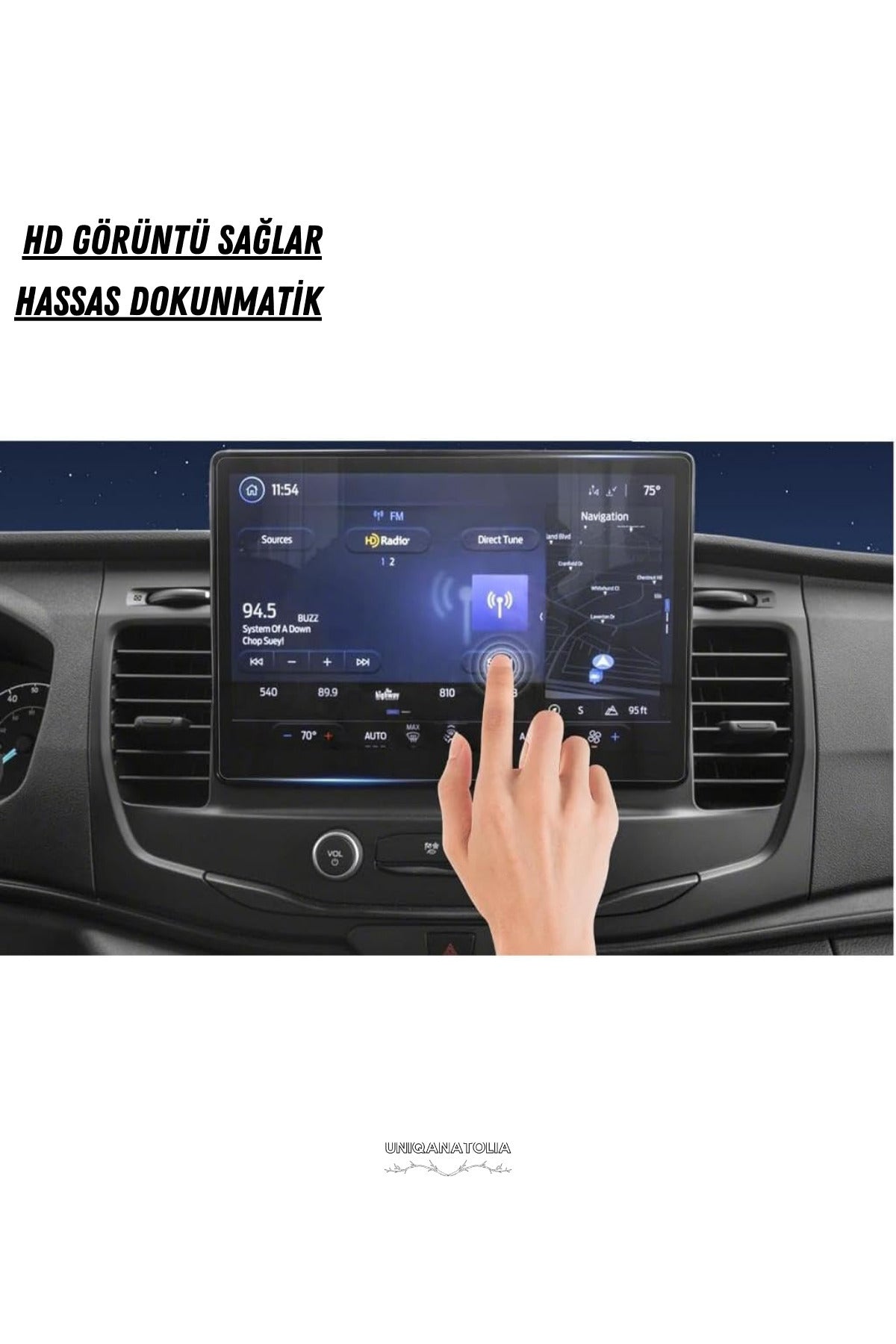 Ford Transit 2024 Navigasyon ve Multimedya Uyumlu Nano Ekran Koruyucu