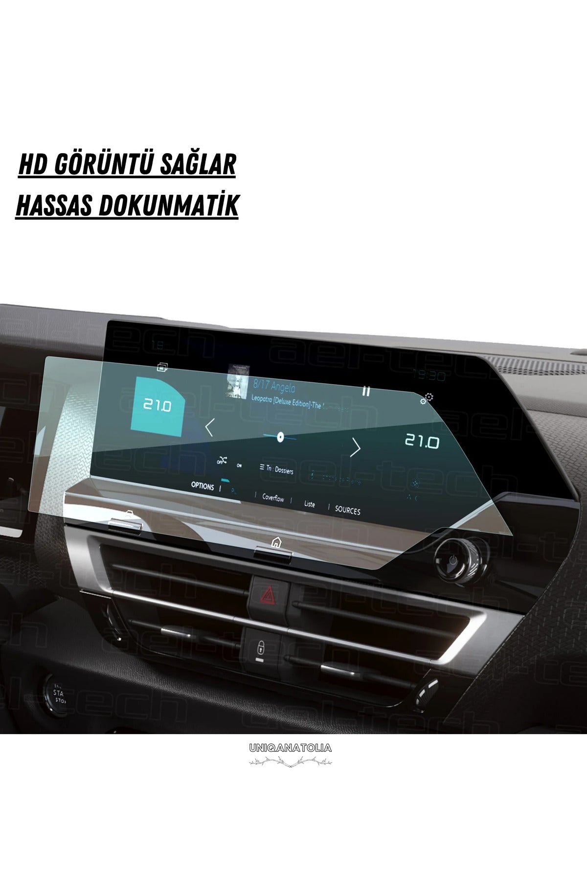 Citroen C4 X-C4 X Max 2025 Navigasyon ve Multimedya Uyumlu Nano Ekran Koruyucu