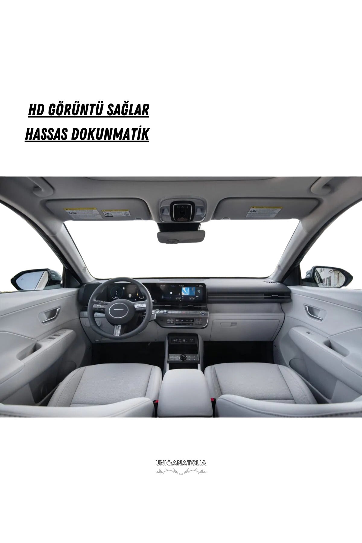 Hyundai Kona 2023-2024 Gösterge Panel ve Bilgi Ekran Uyumlu Nano Ekran Koruyucu