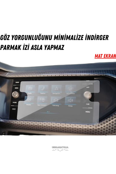 Volkswagen T-Cross Navigasyon ve Multimedya Uyumlu Mat Ekran Koruyucu