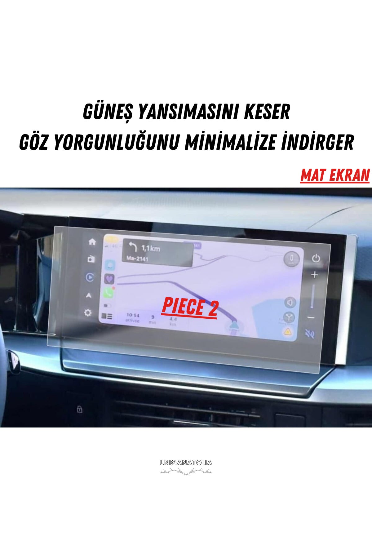 Opel Frontera 2026 Hayalet Gösterge ve Multimedya Uyumlu Set Mat Ekran Koruyucu